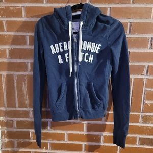 Abercrombie & Fitch Women's Size Small Navy Hoodie Jacket